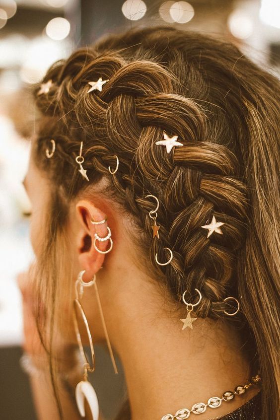 Slatke festivalske ideje za kosu i ideje za svjetlucave kose