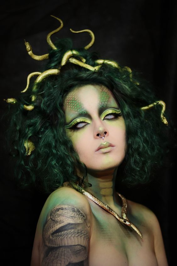 Idées de maquillage Medusa