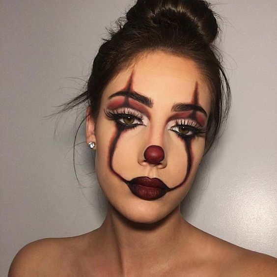 Maquillage de clown mignon, idées de maquillage de clown pour Halloween