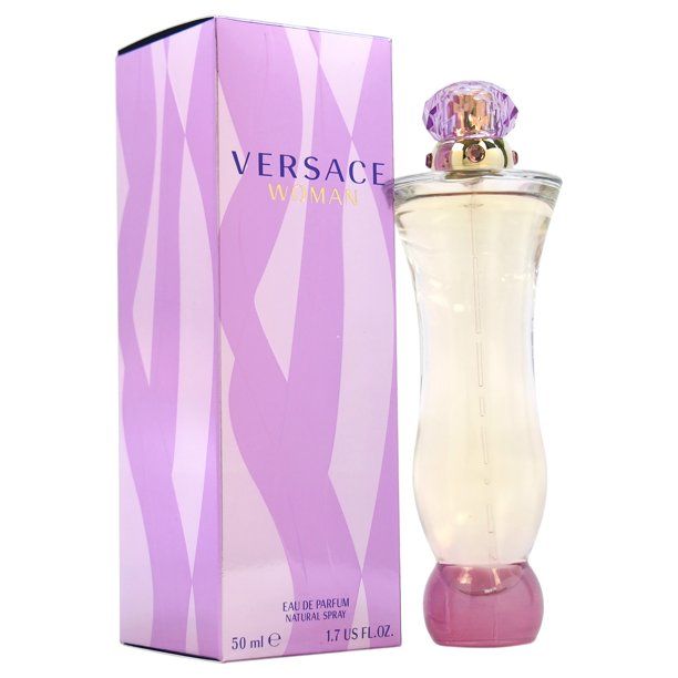 Meilleurs parfums Versace: Versace Woman Eau de Parfum dans une longue bouteille sinueuse