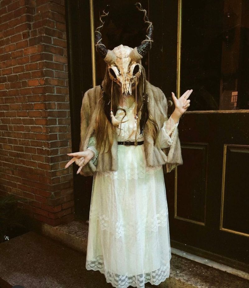 Strašen poganski šamanski kostum za noč čarovnic za ženske