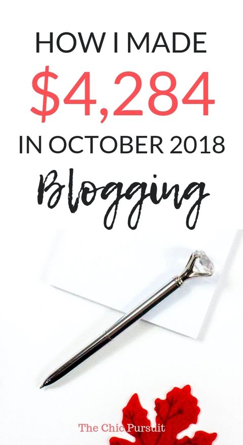 Comment j'ai gagné 4 284 $ en bloguant en octobre