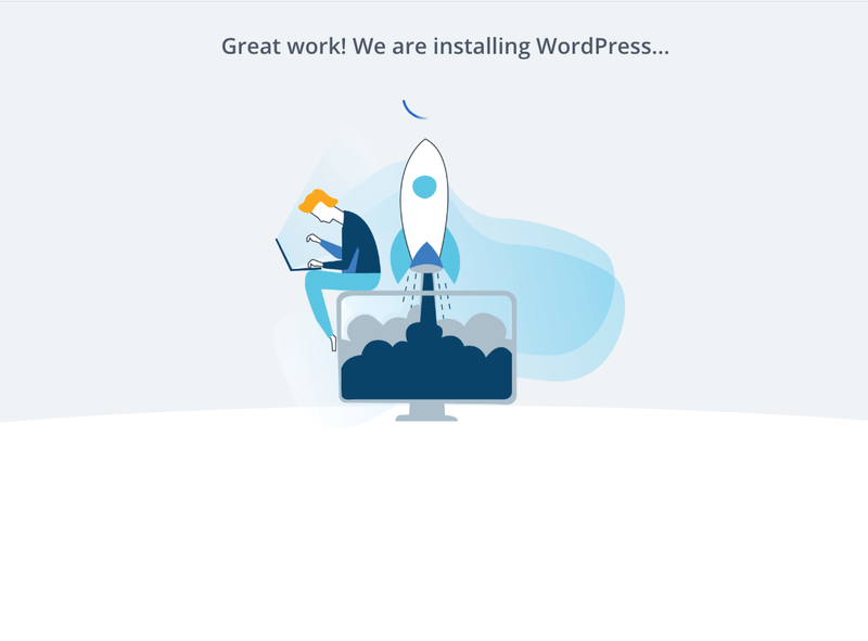 Інструкції Bluehost щодо того, як налаштувати блог та встановити WordPress