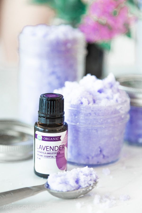 Müheloses Lavendel-Zucker-Peeling