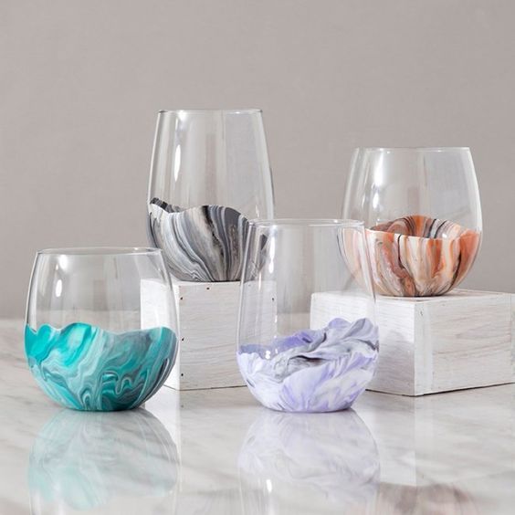 Jedinstveni zanati za izradu i prodaju: Oslikane mramorne čaše