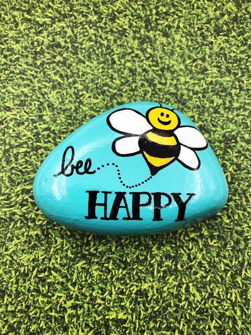 Bee Happy Stone