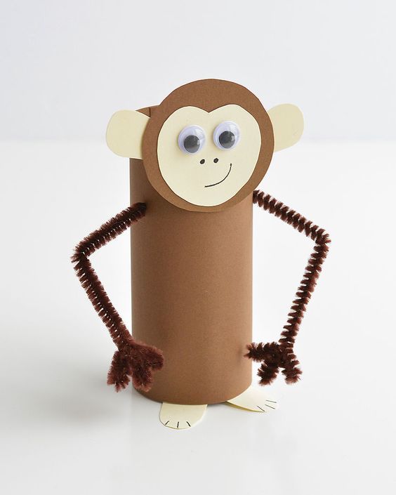 Monkey wc-paperirullakäsityö