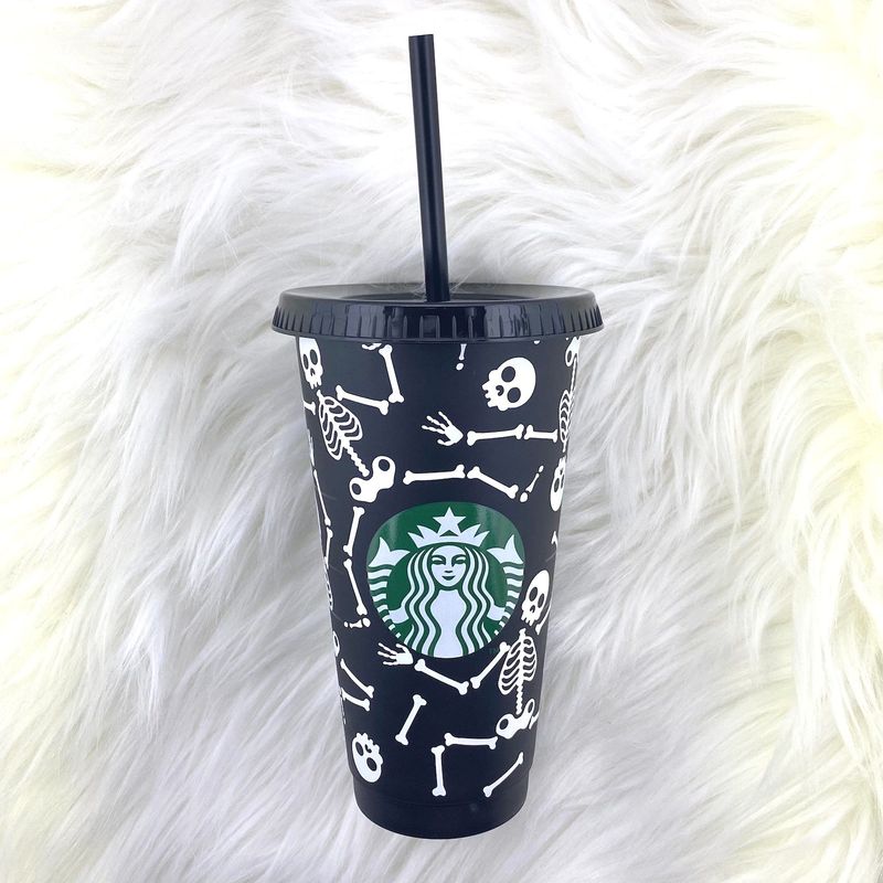Os squelette mat personnalisé Starbucks Halloween Cup