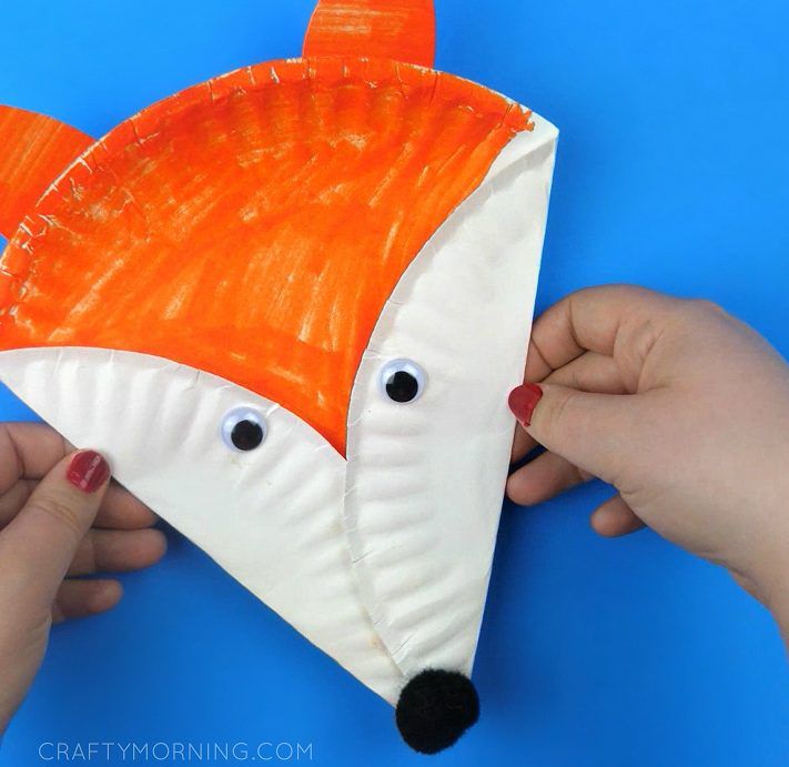 Easy Paper Plate Fox Craft