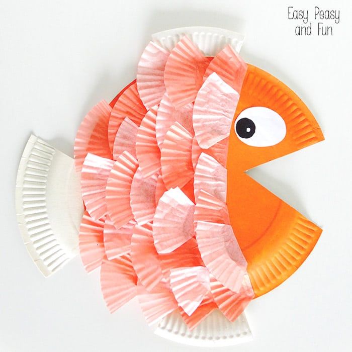 Papirnati tanjur Cupcake Liner Fish