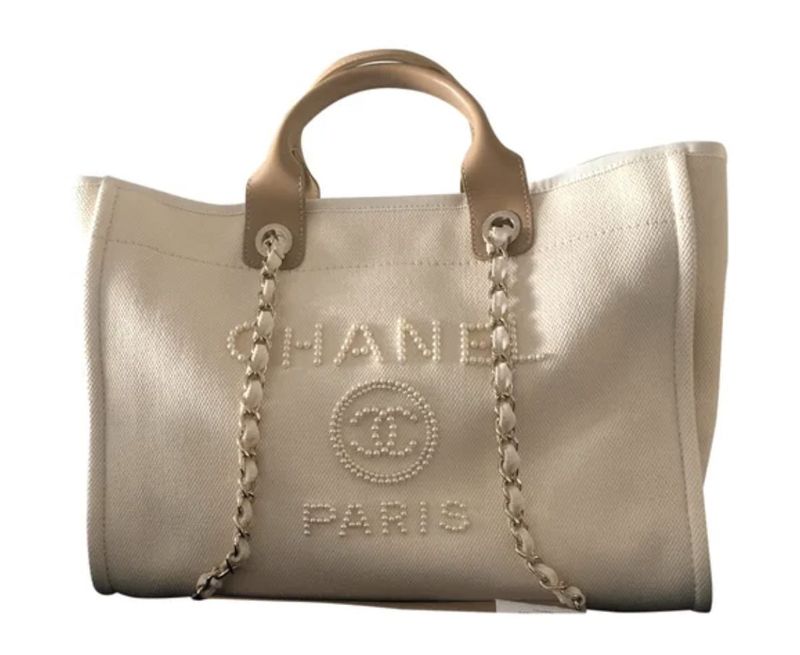 Chanel Large Tote beigen värinen parhaat design-laukut matkakäyttöön