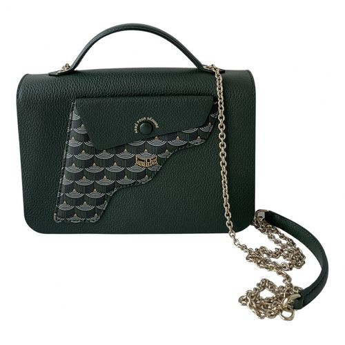   Dark Green Fauré Le Page Calibre Leather Handbag