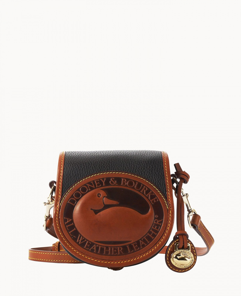   Sac noir et fauve Dooney and Bourke All Weather Leather 2 Duck
