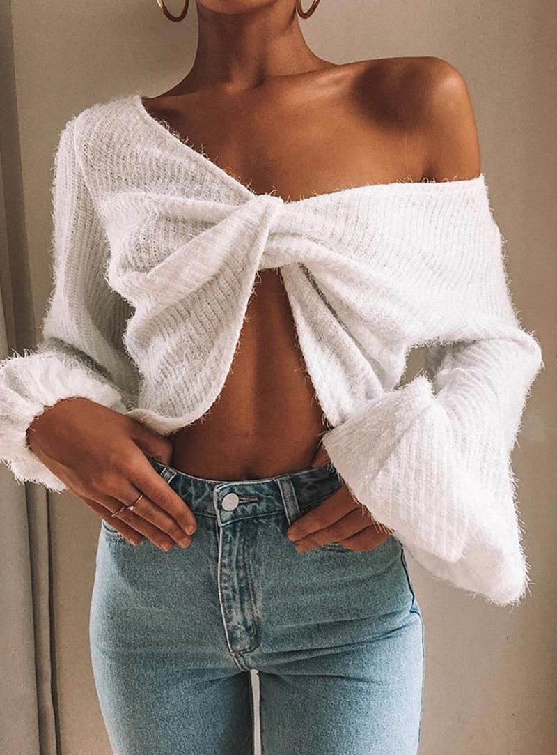 Crop top džempera