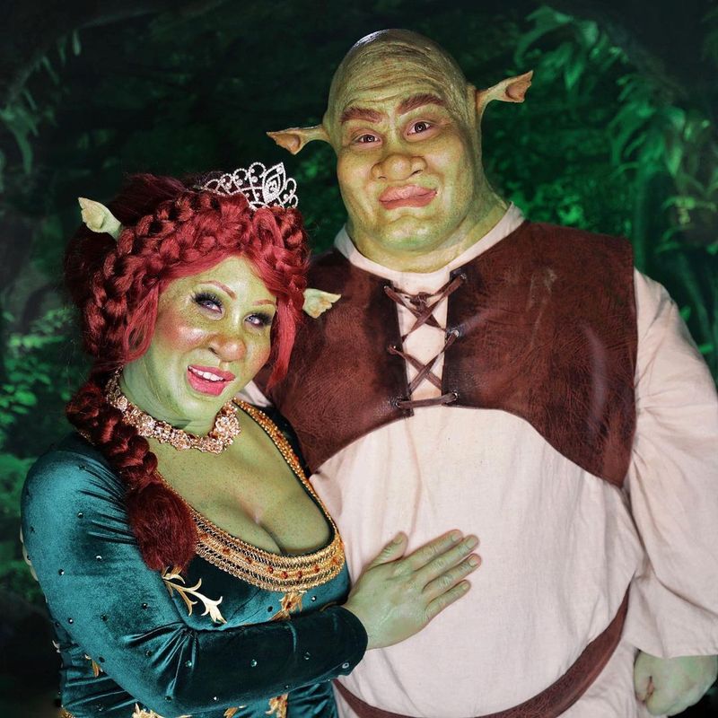 Shrek i Fiona smiješni kostim za Noć vještica