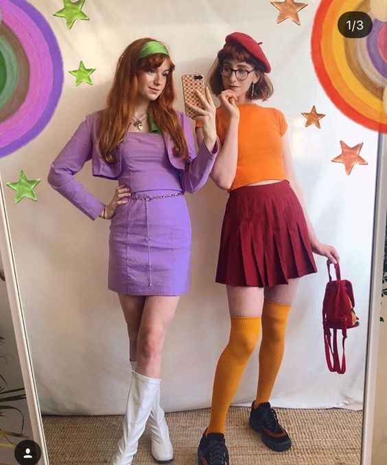 Velma i Daphne kostimi za Noć vještica - slatki Bff kostimi za Noć vještica
