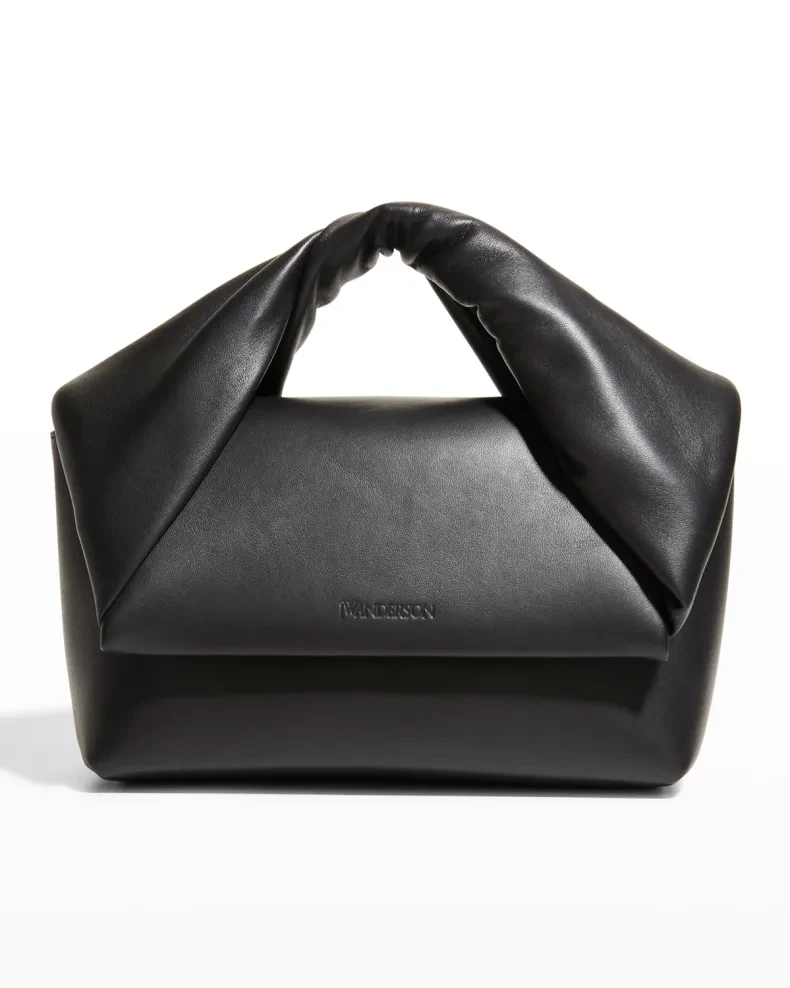   Svart JW Anderson Twister Leather Top Handle Bag