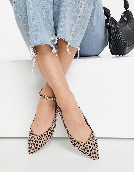Cipele za nošenje s maksi suknjama: Jednostavne balerinke s leopardovim uzorkom