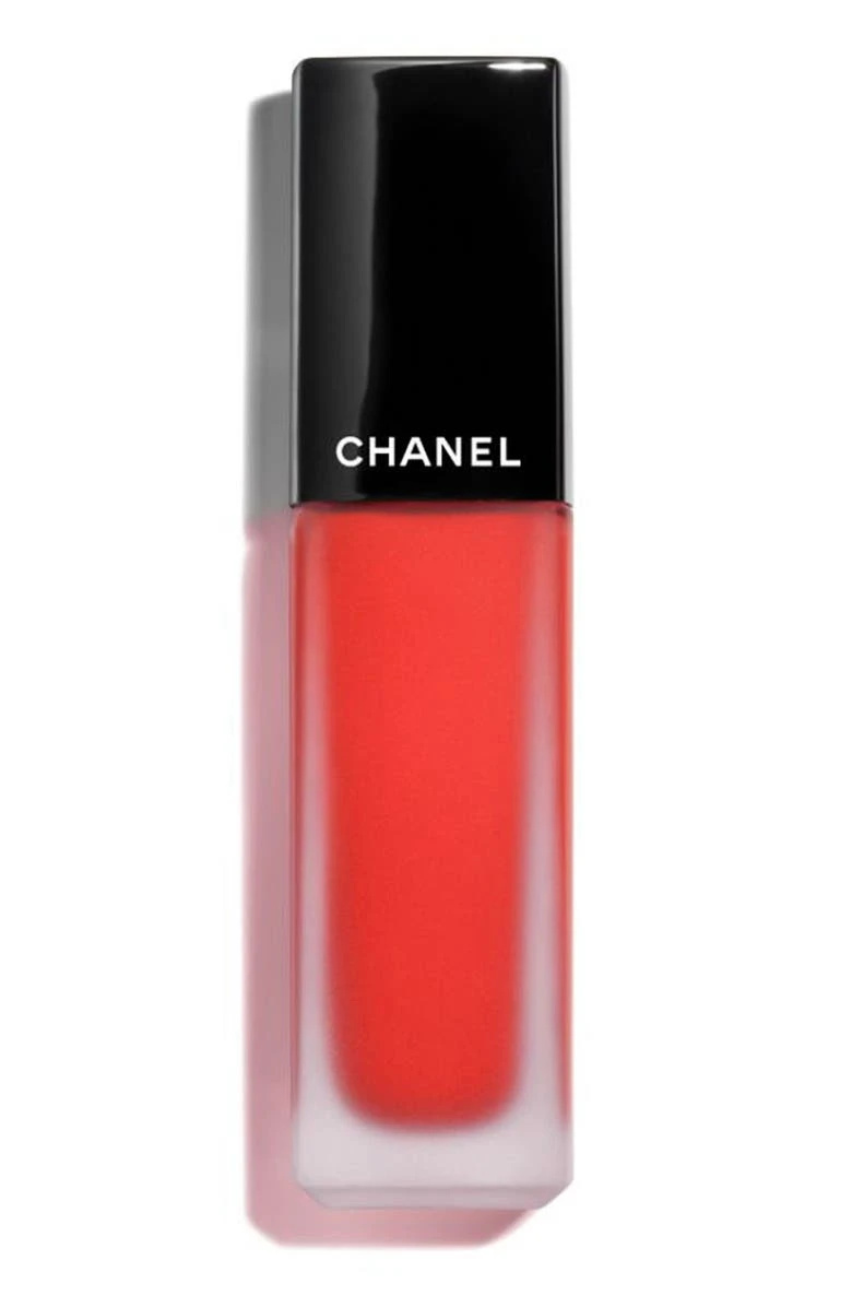   Crna i crvena Chanel Rouge Allure Ink Matte tekuća boja za usne
