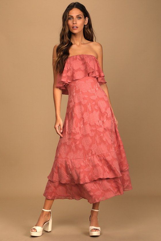 Koralowa różowa sukienka tuba strój dla gości weselnych