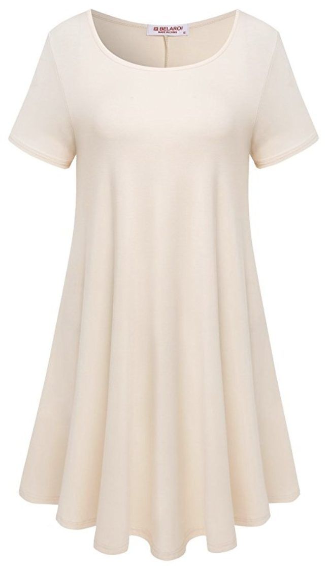 robe t-shirt taille basse blanche