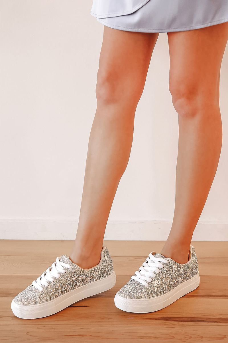 Silberne Sneakers von Lulus