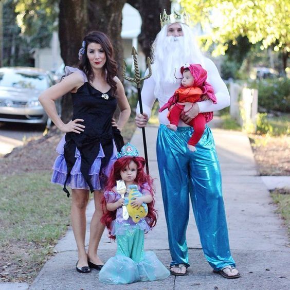 Najbolji obiteljski kostimi za Noć vještica s Ariel iz Male sirene