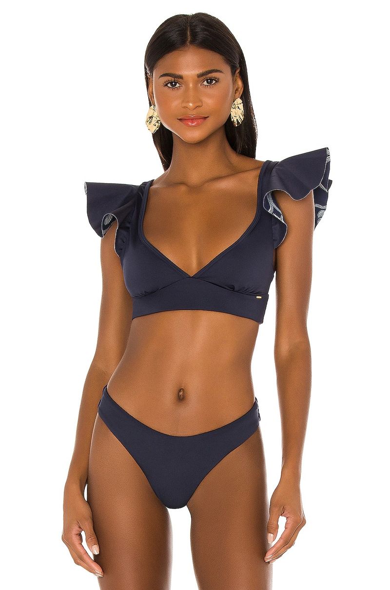 Bikini s naborima za mala prsa
