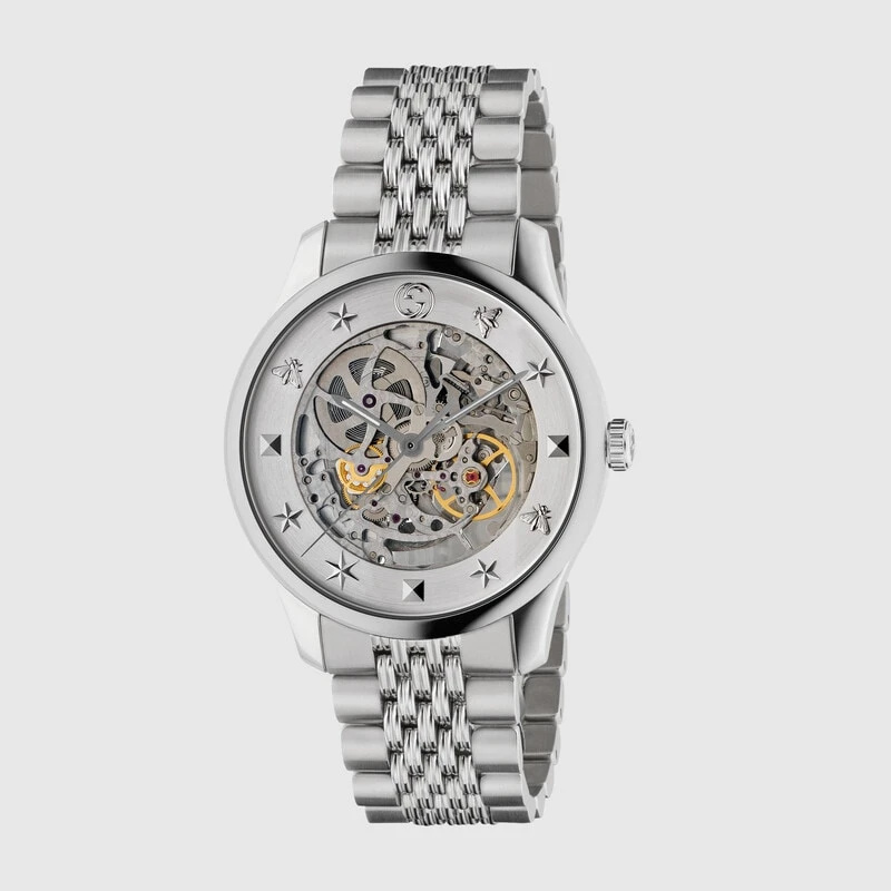   Срібний годинник Gucci G-Timeless, 40 мм