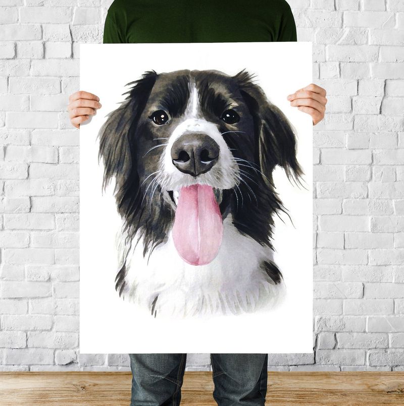 Köpek severler için en iyi hediye fikirleri: kişiselleştirilmiş evcil hayvan portresi
