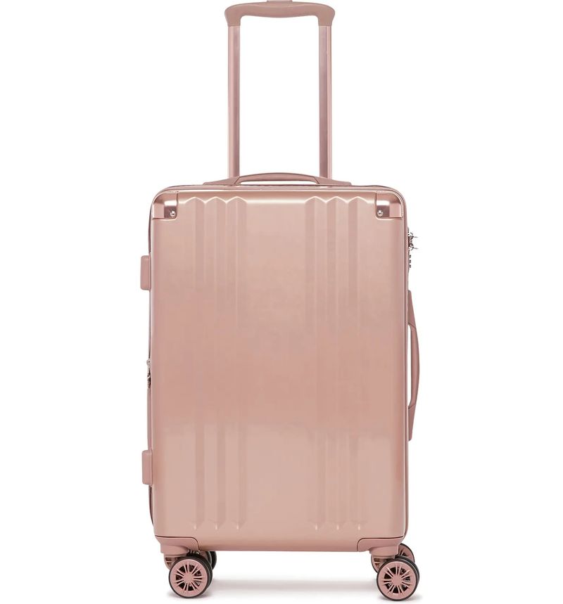Metalik ružičasti šik kofer