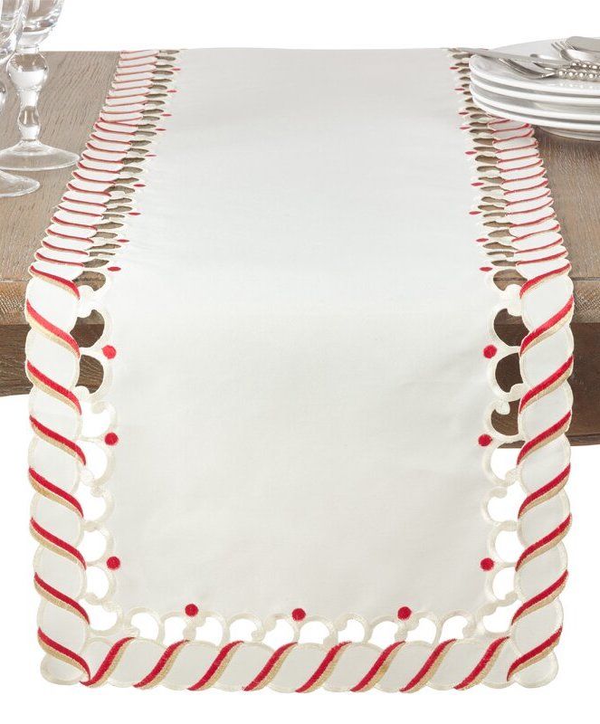 Candy Cane Table Runner