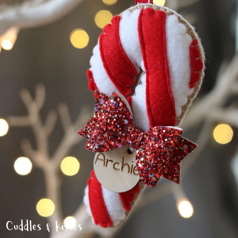 Personalizirani božićni ukrasi od slatkiša
