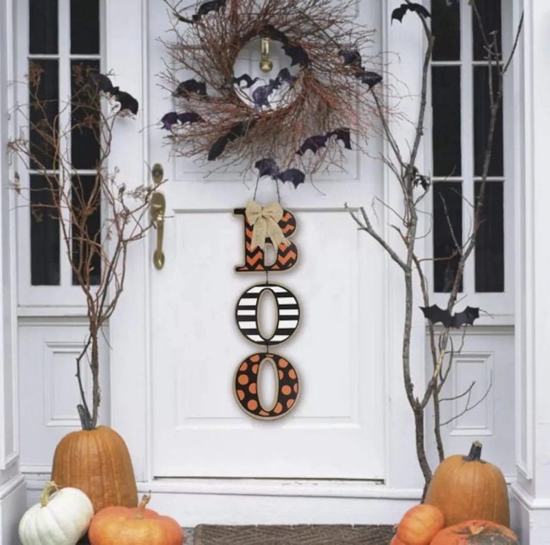 Affichette de porte Boo Halloween pour porte d
