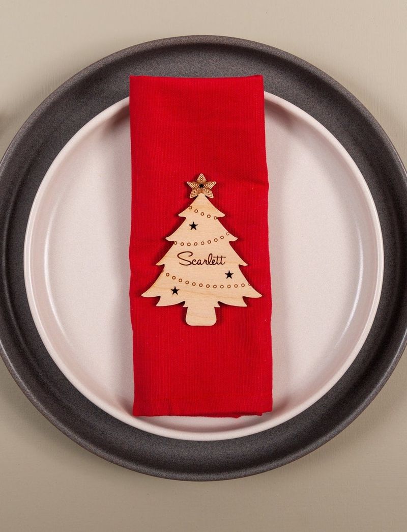 Personalizirana imenska oznaka za božično drevo