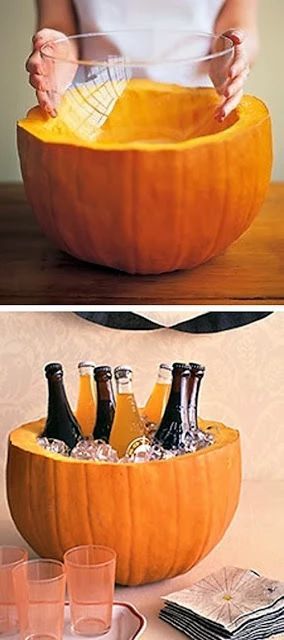 Jednostavni DIY Halloween ukrasi za unutarnje prostore - DIY zdjela od bundeve za piće