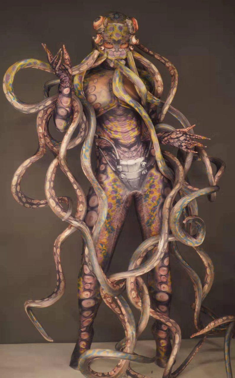 Kostim čudovišta hobotnice za Noć vještica za muškarce