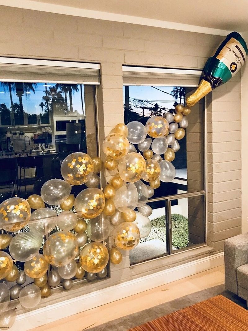 Şampanyalı uygun fiyatlı mezuniyet balonları