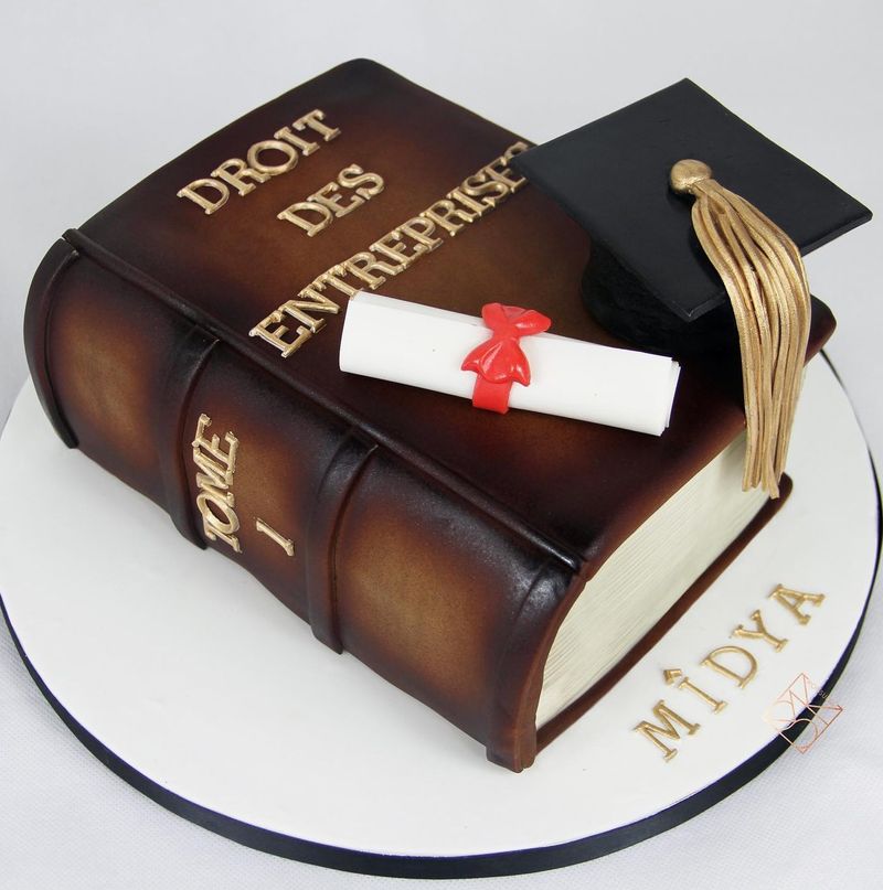 Avukatlar için mezuniyet pastası