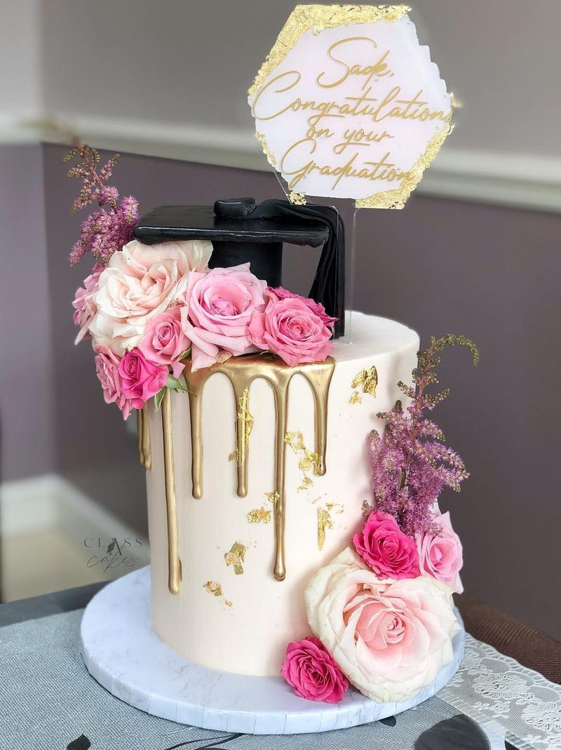 Elegantna maturalna torta s ružama