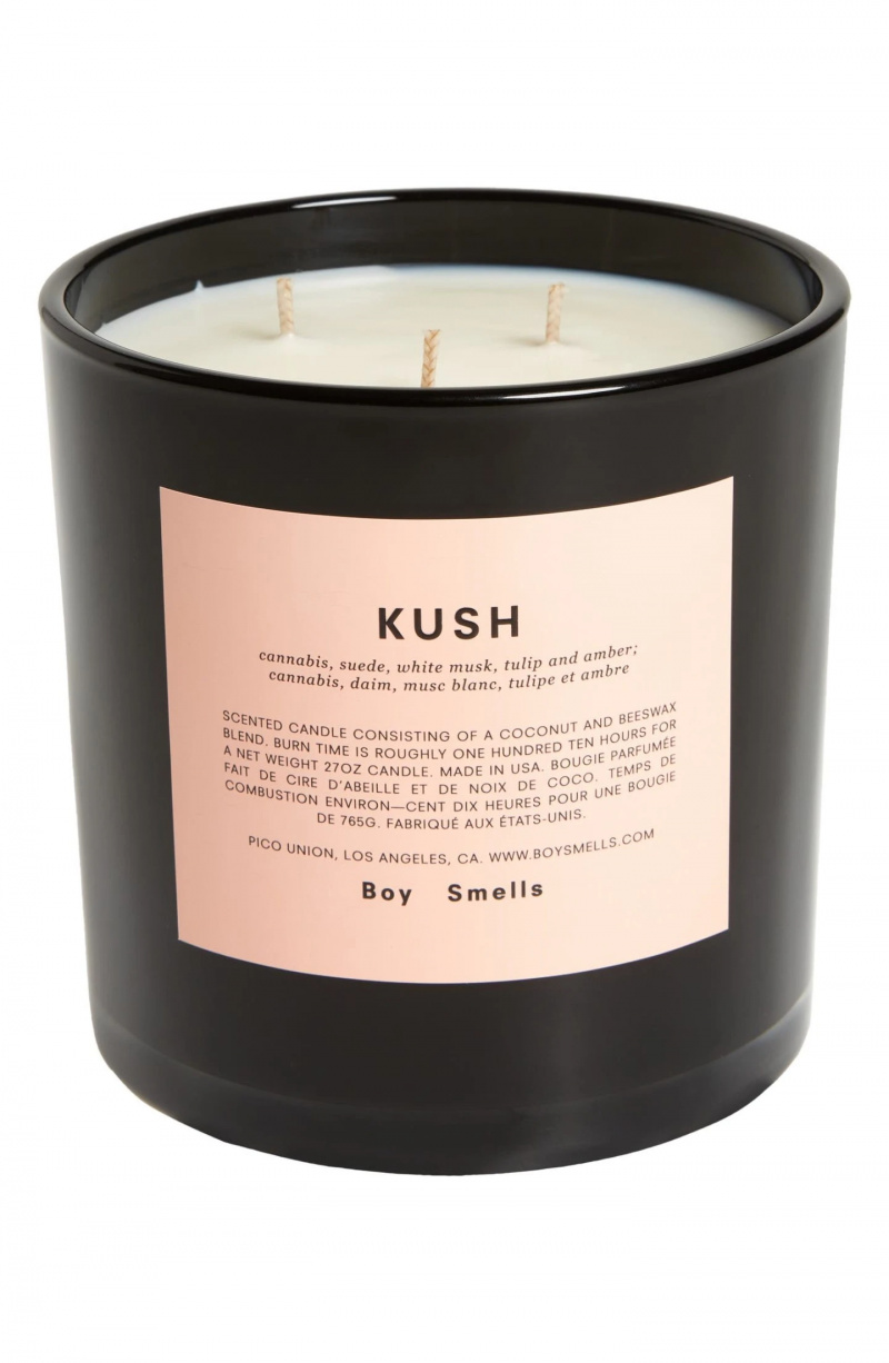   Crna i ružičasta mirisna svijeća Boy Smells Kush