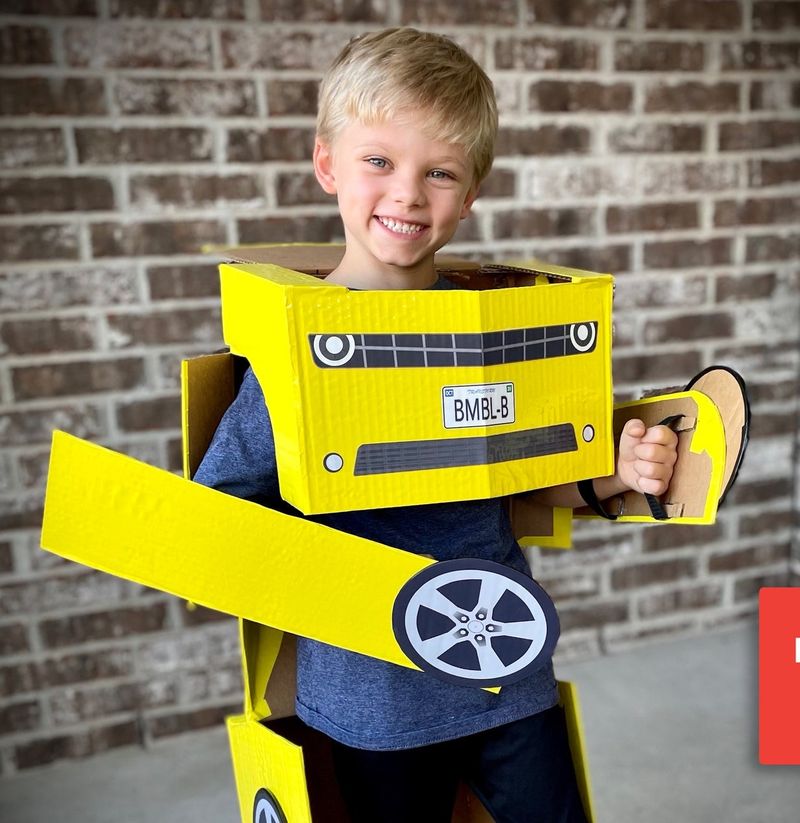 DIY Transformers Car kostim za Halloween za djecu