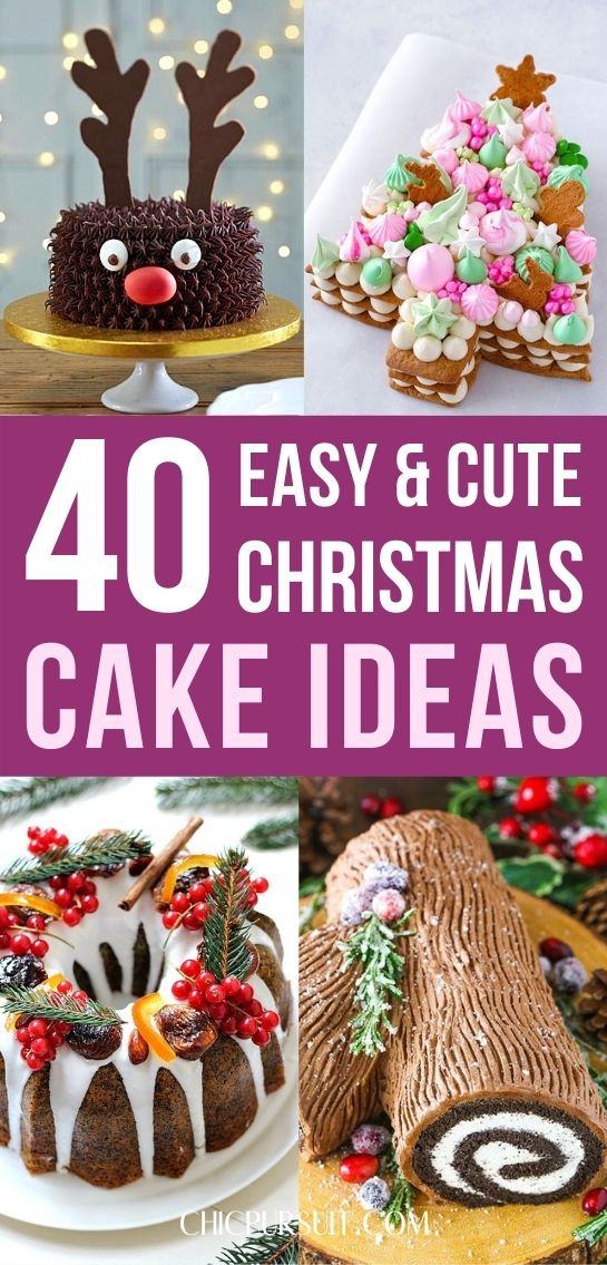 En iyi Noel pastası fikirleri, Yılbaşı pastası tasarımları, Yılbaşı pastası süslemeleri ve Yılbaşı pastası tarifleri