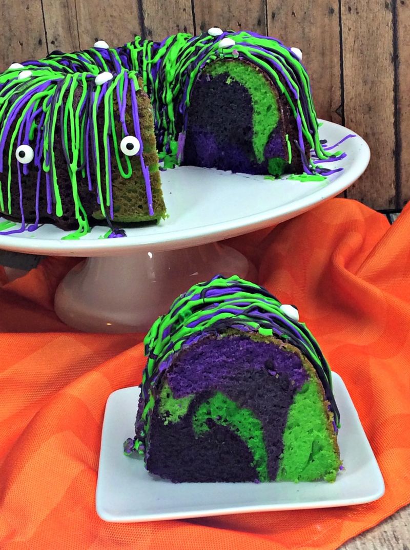 Torta Monster Bundt za Noć vještica