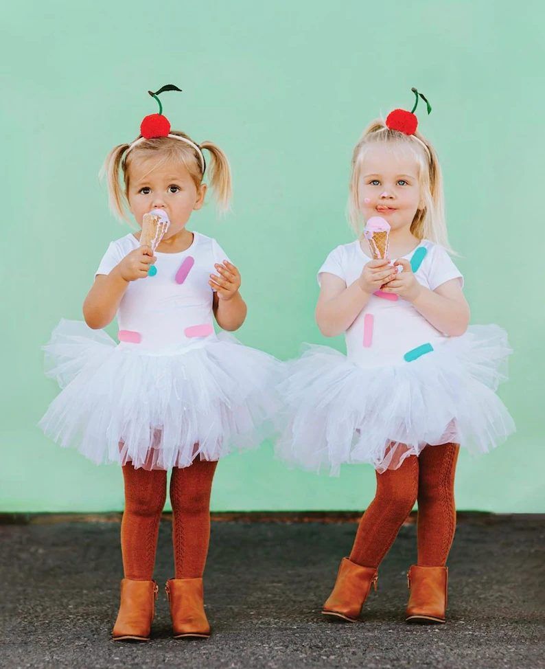 زي هالوين آيس كريم الكرز مثلجات الكرز للفتيات الصغيرات