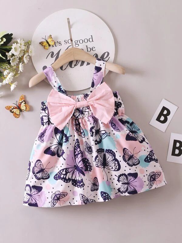 Leptir haljina s vrpcom za djevojčice