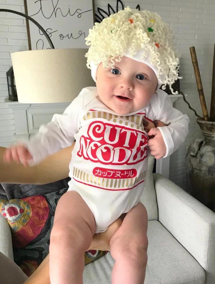 Toddler Halloween Kostümleri için Ramen Noodle baby