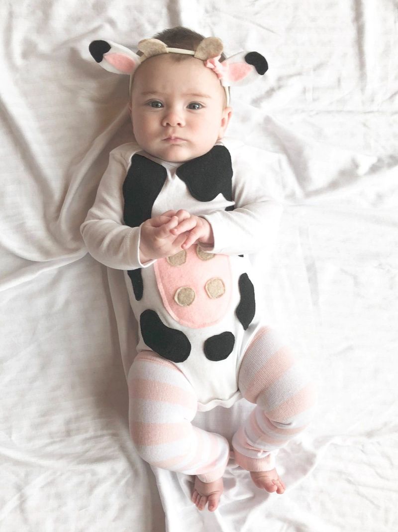 Cow Halloween kostim za novorođenčad