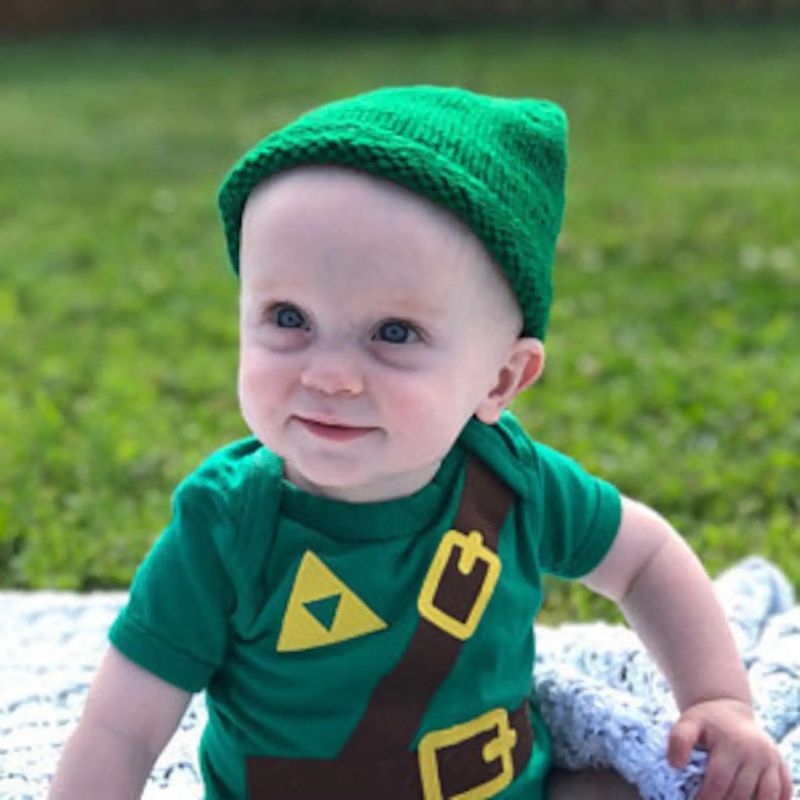 Link iz Zelda kostima za Noć vještica za novorođenčad