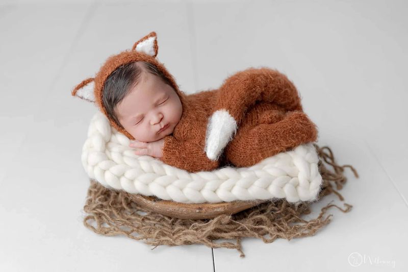 Najbolji kostimi za Noć vještica novorođenčeta: Nejasna mala lisica